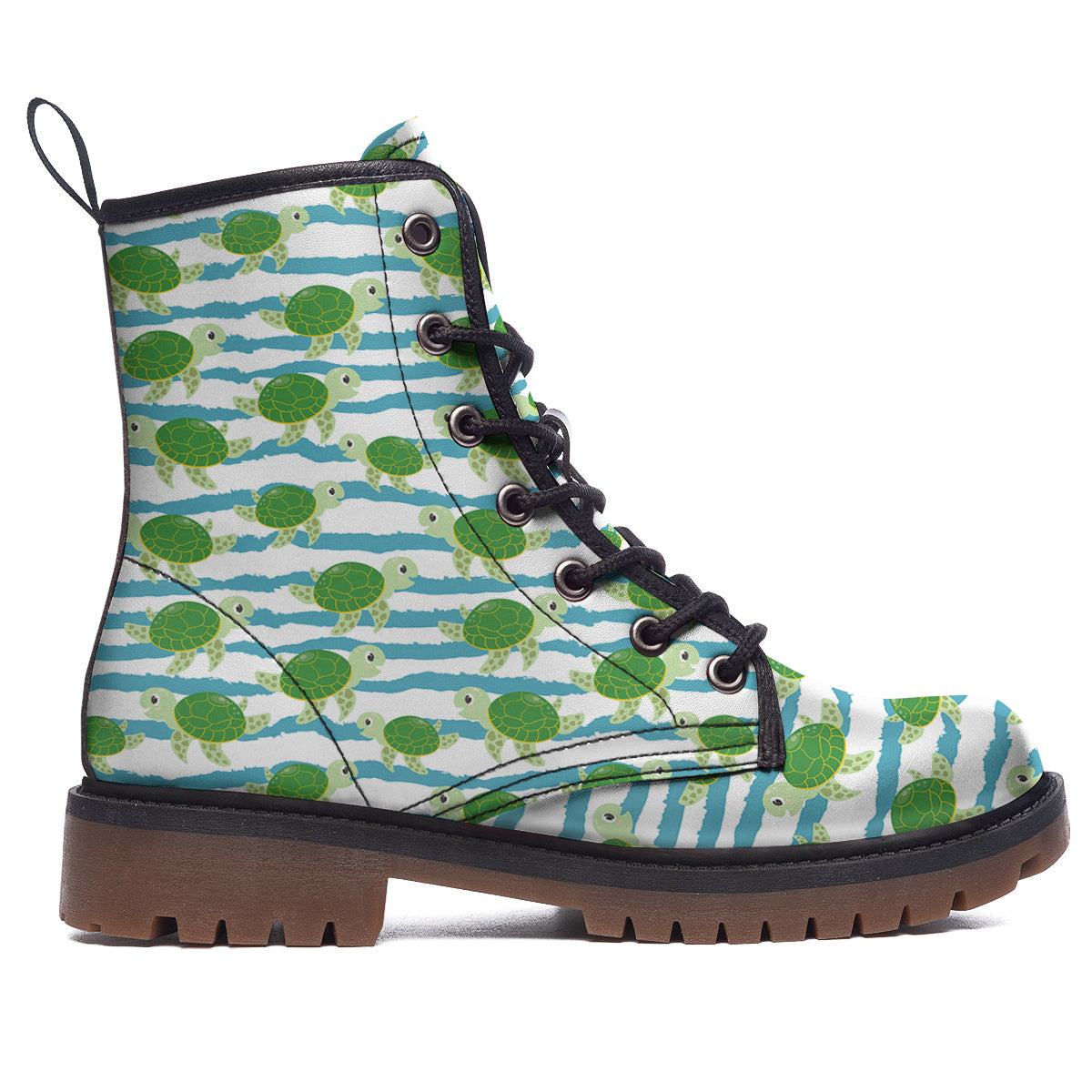 Turtle Cute Sea Print Pattern Work Boots-grizzshop