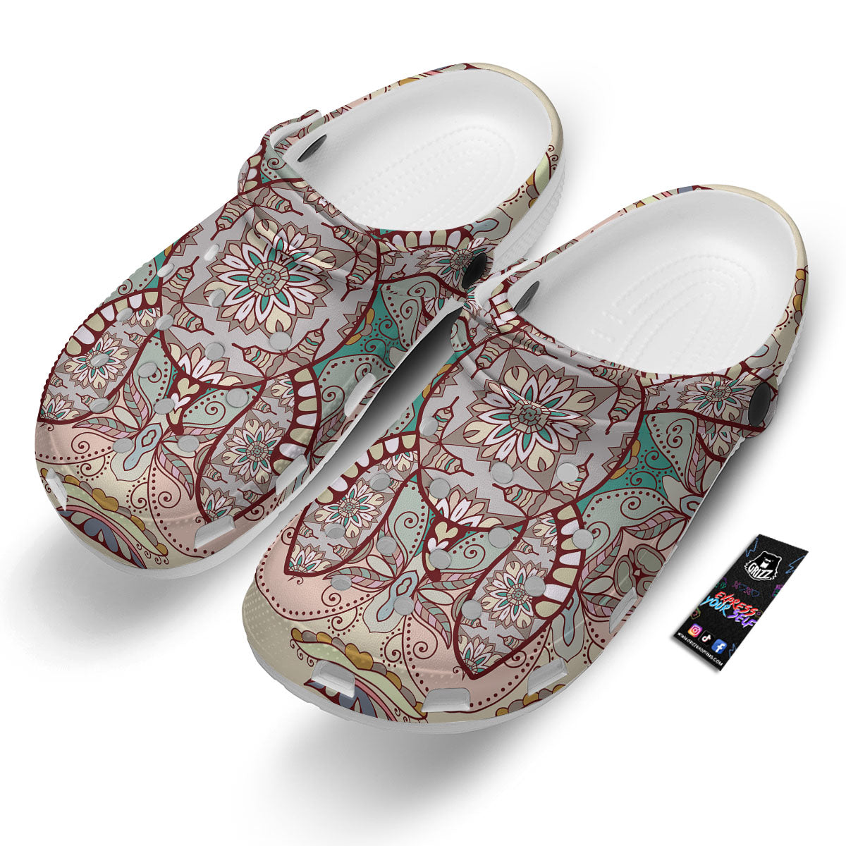 Turtle Polynesian Sea Print Clog-grizzshop