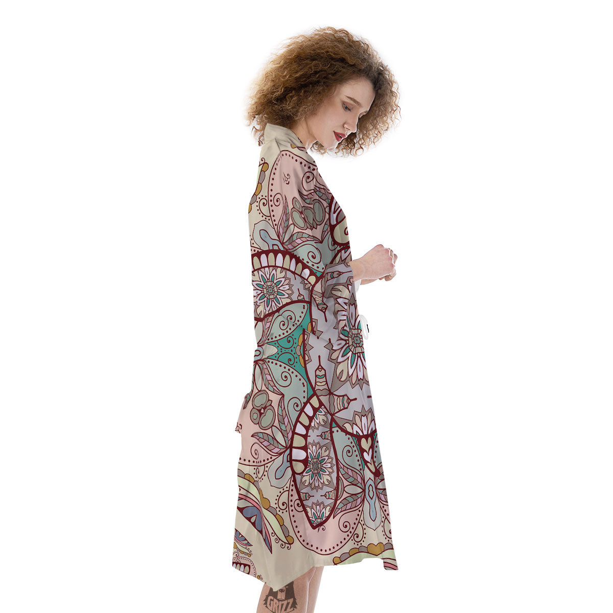 Turtle Polynesian Sea Print Kimono-grizzshop