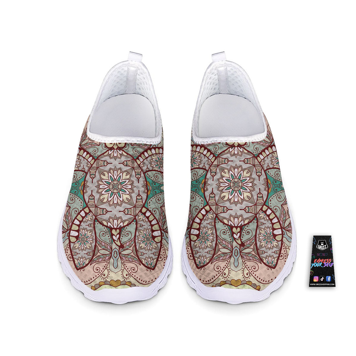 Turtle Polynesian Sea Print Nurse Shoes-grizzshop