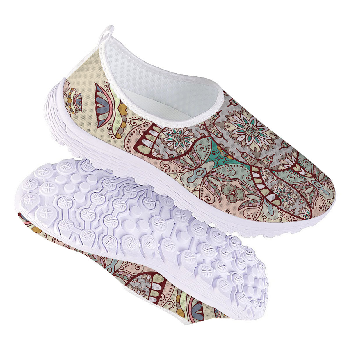 Turtle Polynesian Sea Print Nurse Shoes-grizzshop