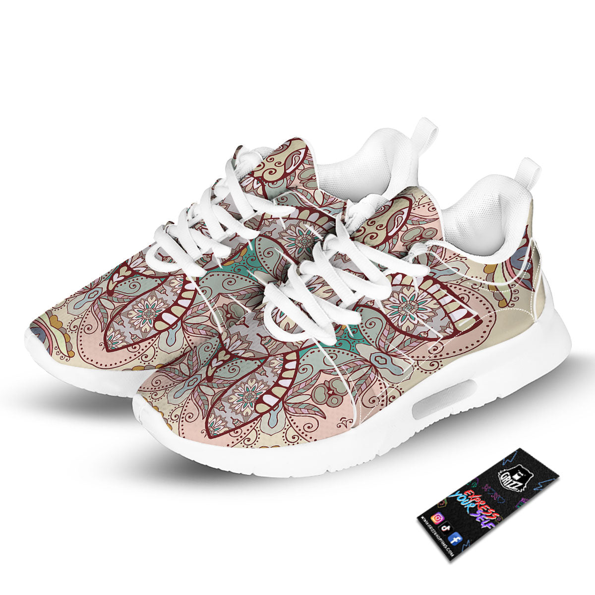 Turtle Polynesian Sea Print Tennis Shoes-grizzshop