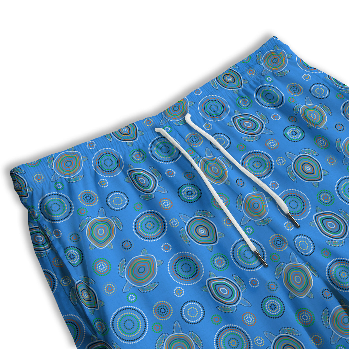 Turtle Sea Aboriginal Print Pattern Men's Athletic Shorts
