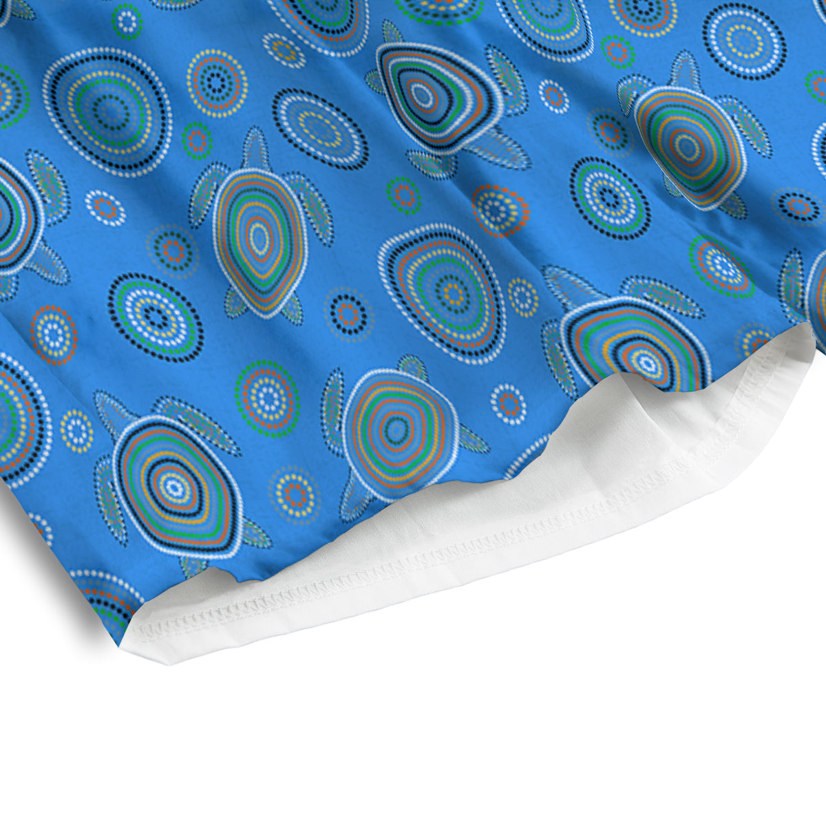 Turtle Sea Aboriginal Print Pattern Men's Athletic Shorts