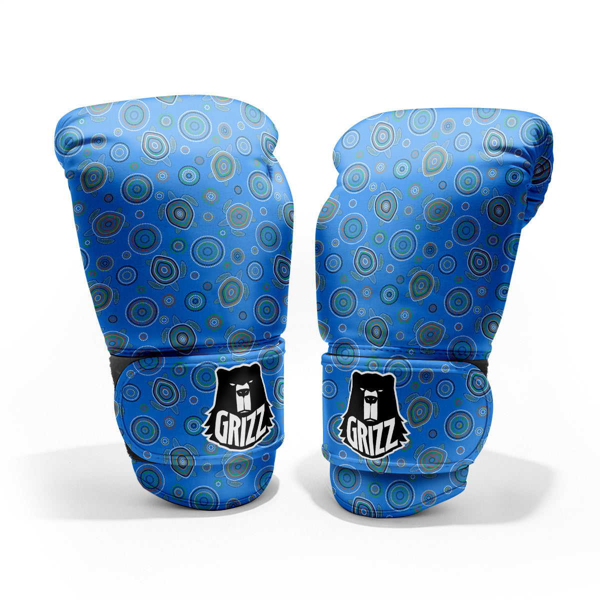 Turtle Sea Aboriginal Print Pattern Pro Boxing Glove
