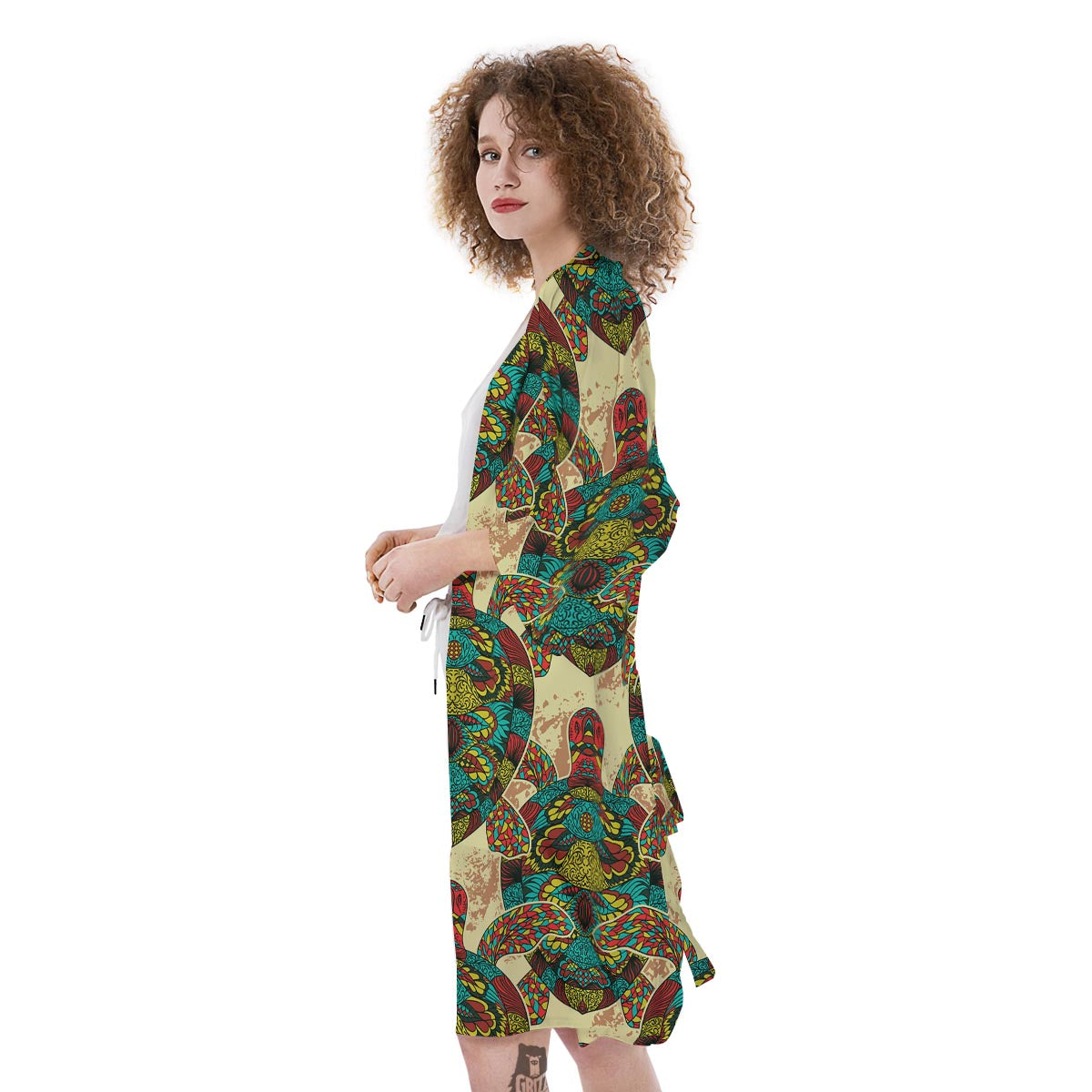 Turtle Tribal Sea Print Pattern Kimono-grizzshop