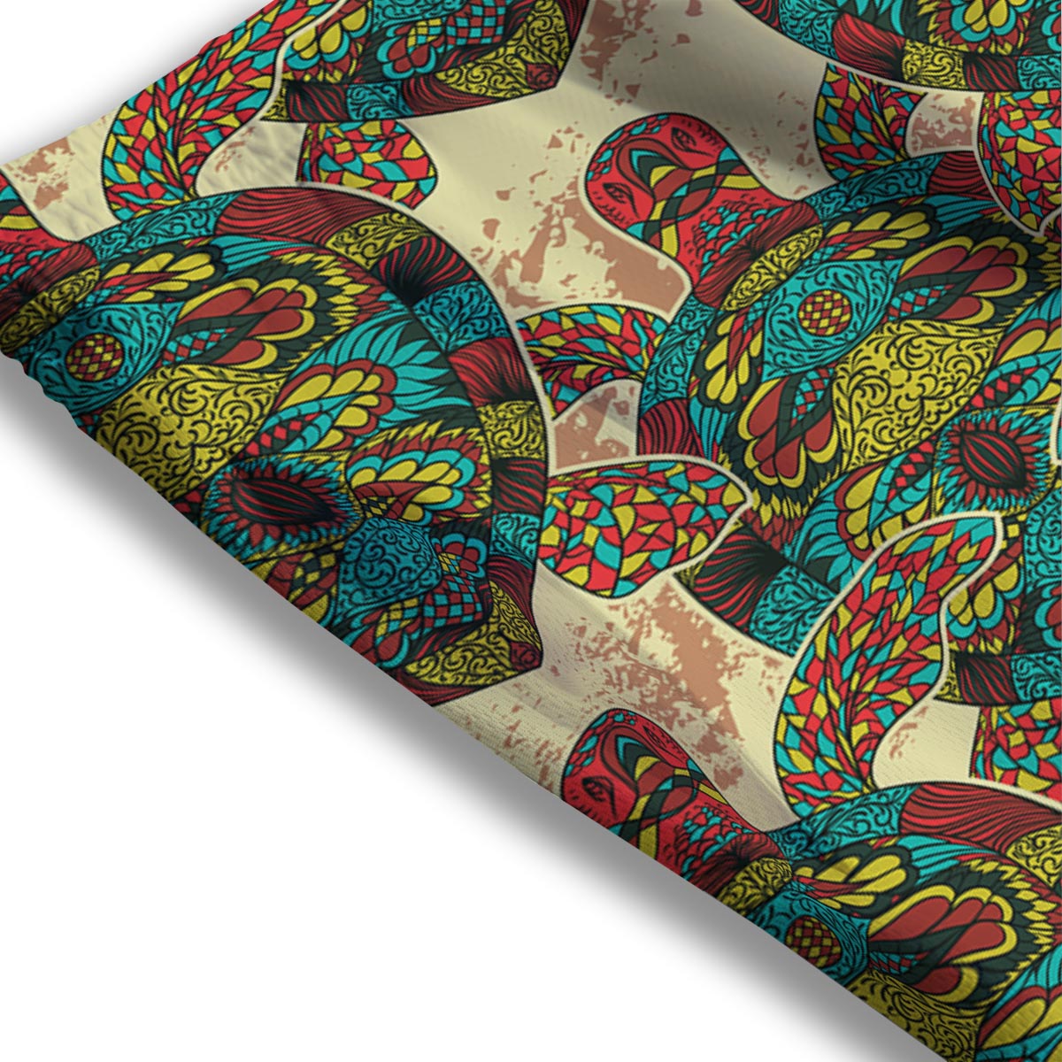 Turtle Tribal Sea Print Pattern Mesh Shorts