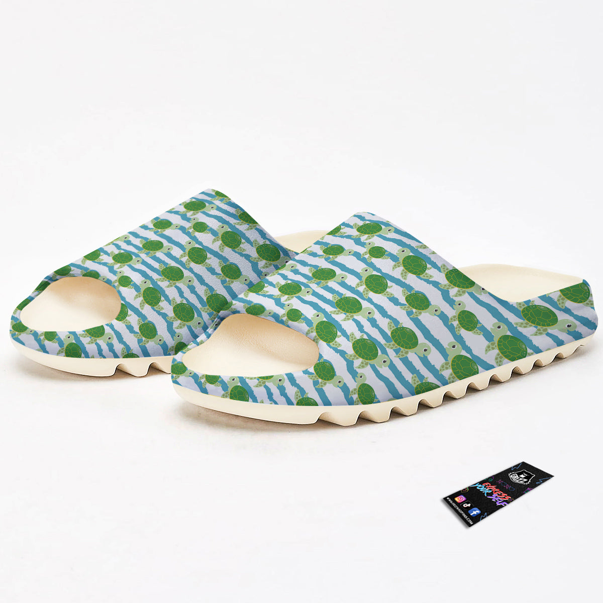 Turtle Cute Sea Print Pattern Sandals-grizzshop