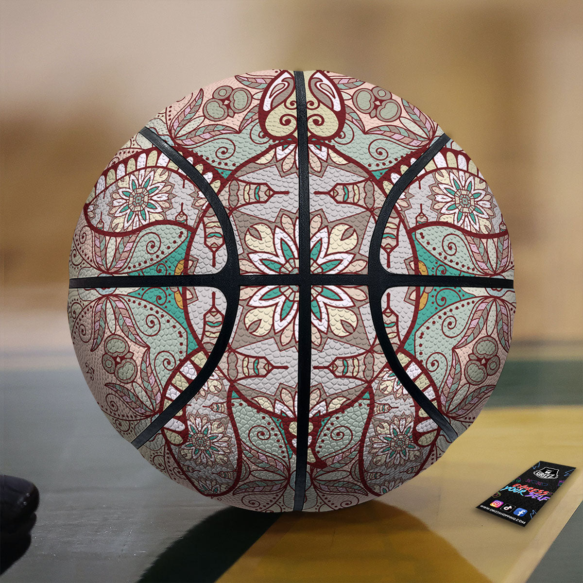 Vegvisir Viking Print Basketball