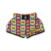 Typewriter Pattern Print Muay Thai Boxing Shorts-grizzshop