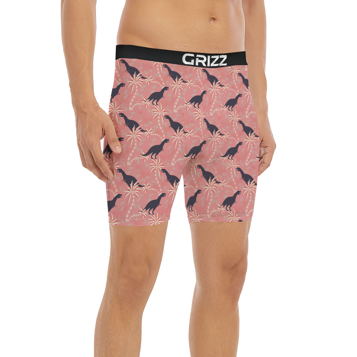 Tyrannosaurus Fossil Print Pattern Boxer Briefs-grizzshop