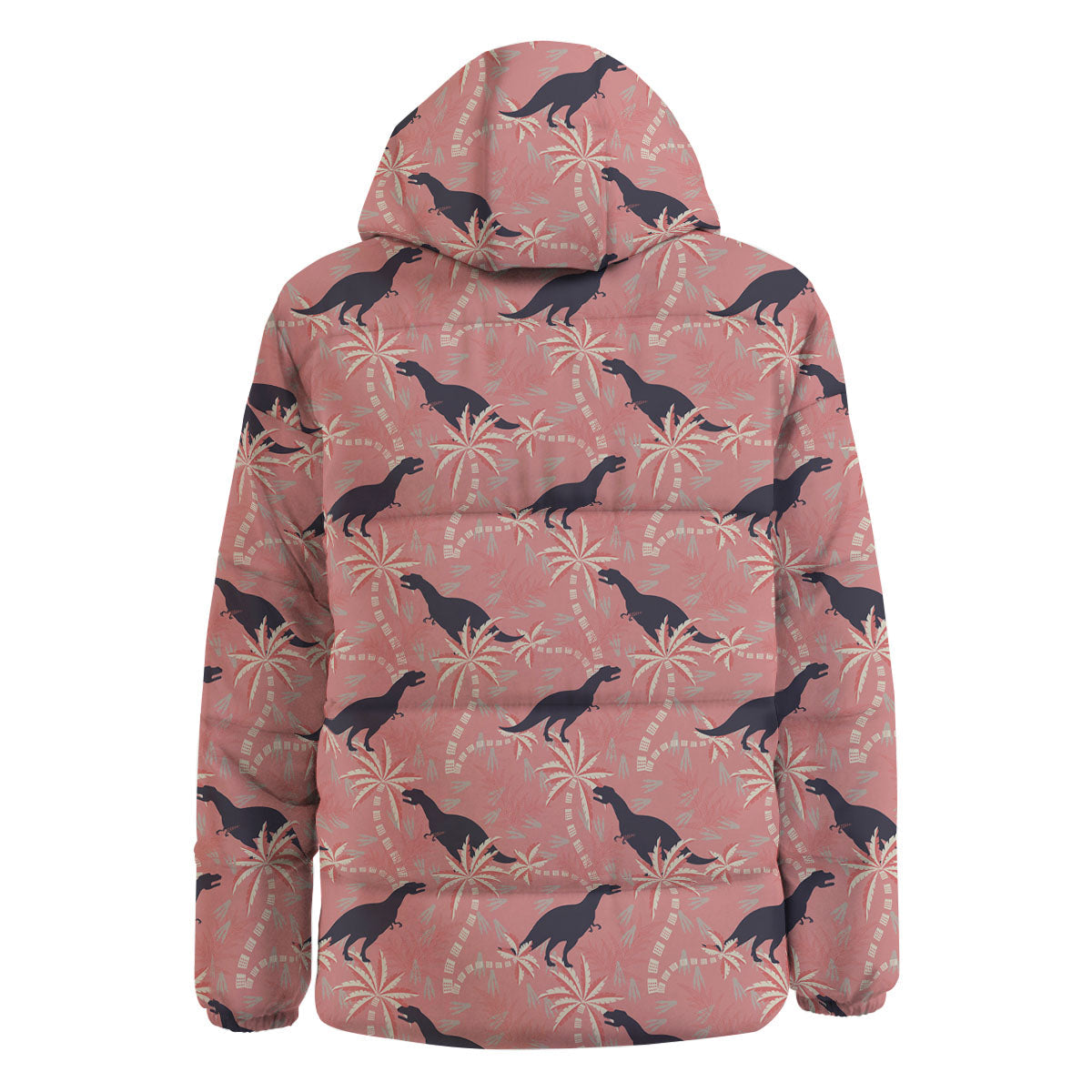 Tyrannosaurus Fossil Print Pattern Down Jacket-grizzshop