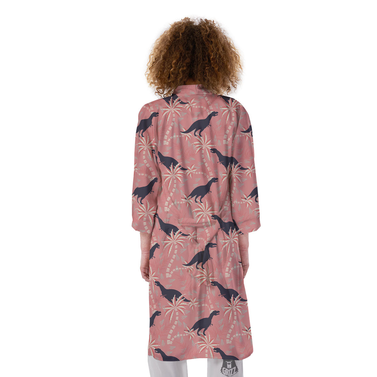 Tyrannosaurus Fossil Print Pattern Kimono-grizzshop