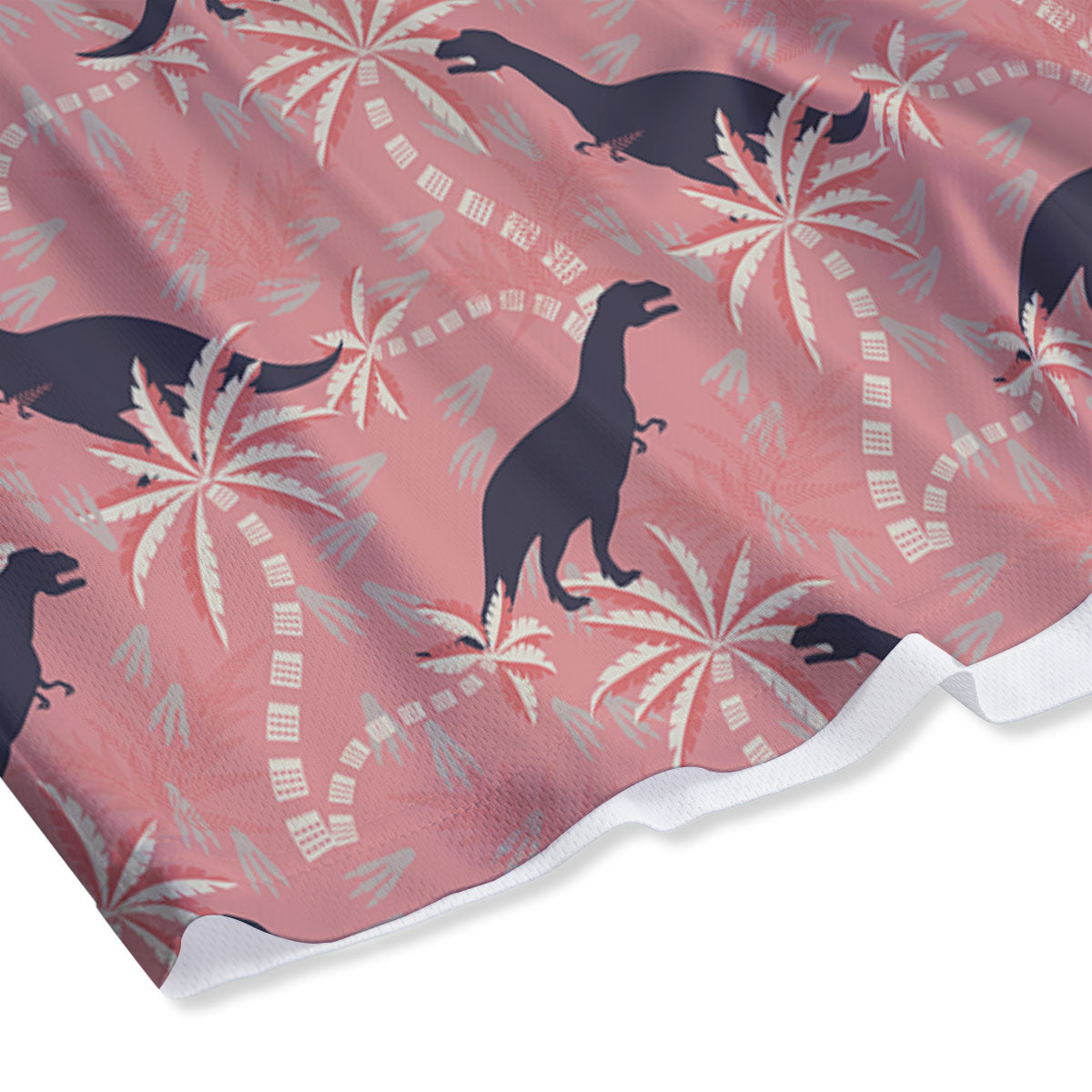 Tyrannosaurus Fossil Print Pattern Mesh Shorts