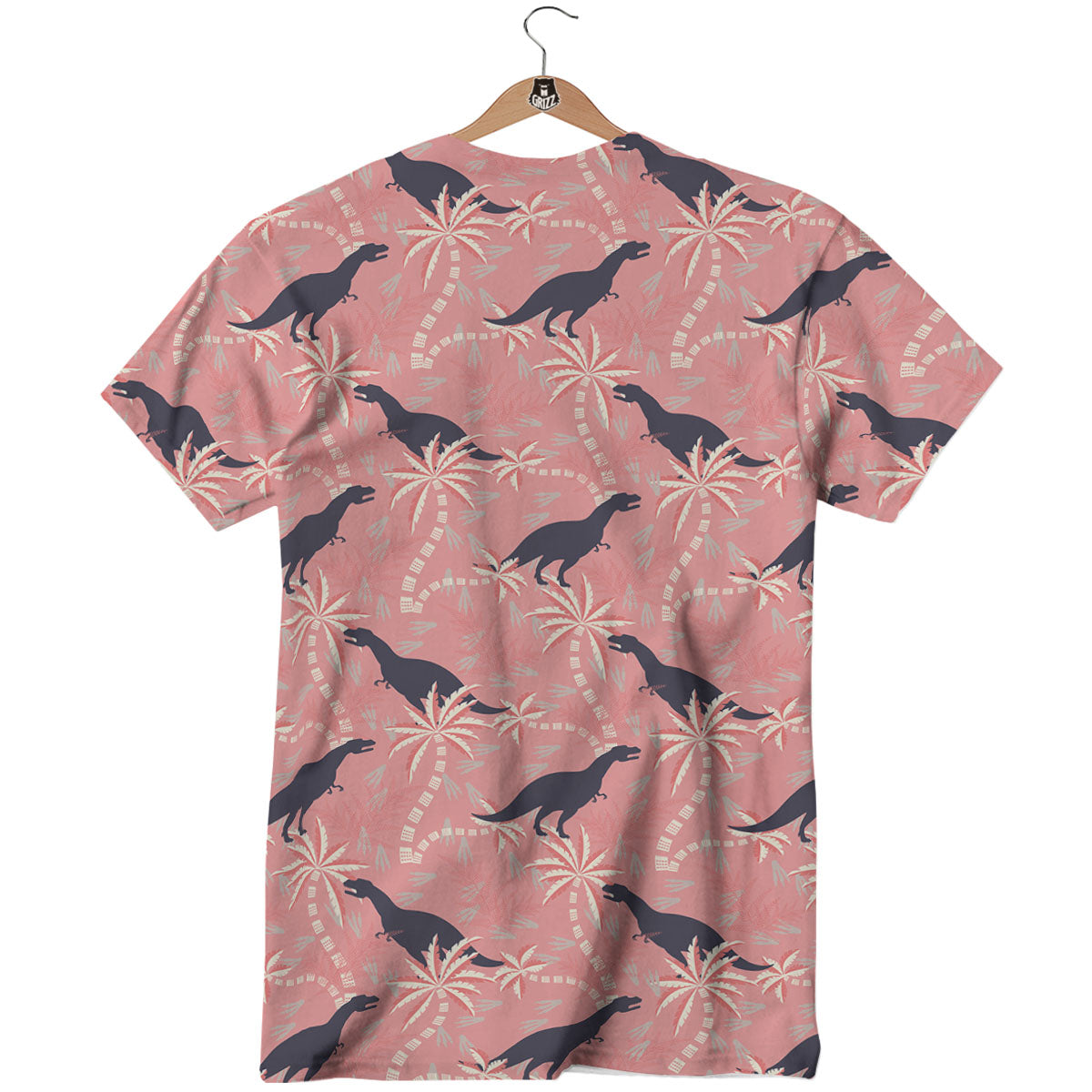 Tyrannosaurus Fossil Print Pattern T-Shirt-grizzshop