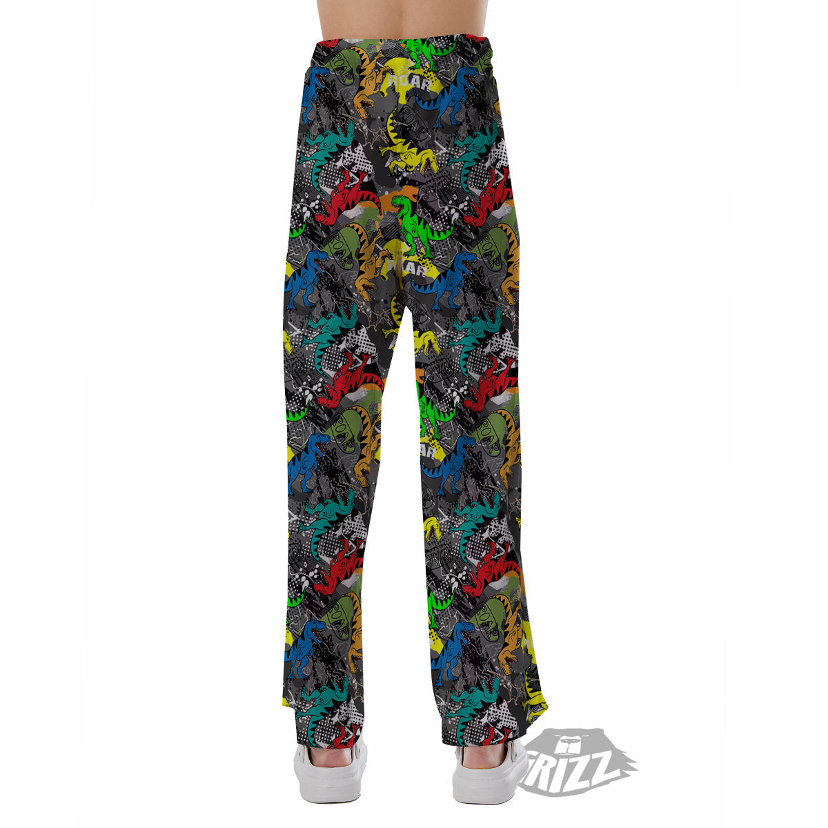 Tyrannosaurus Rex Colorful Print Pajama Pants-grizzshop
