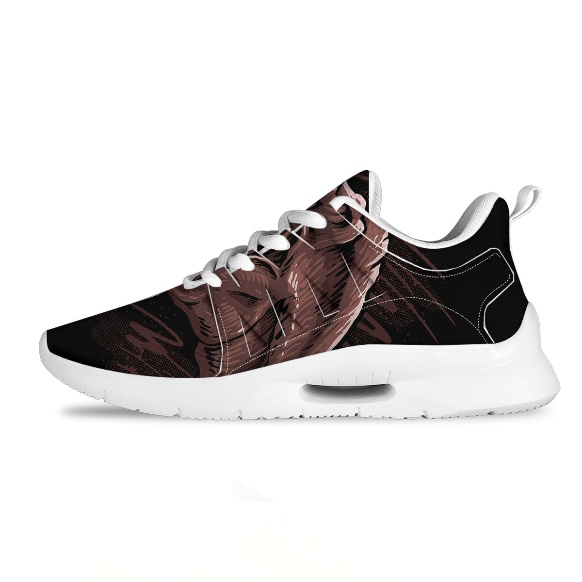 Tyrannosaurus Rex Head Print Tennis Shoes-grizzshop