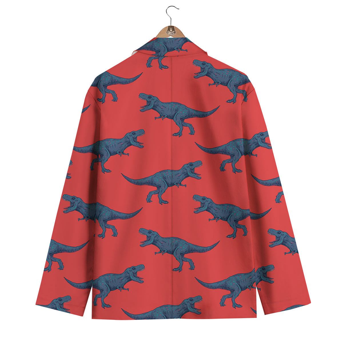 Tyrannosaurus Rex Print Pattern Men's Blazer-grizzshop