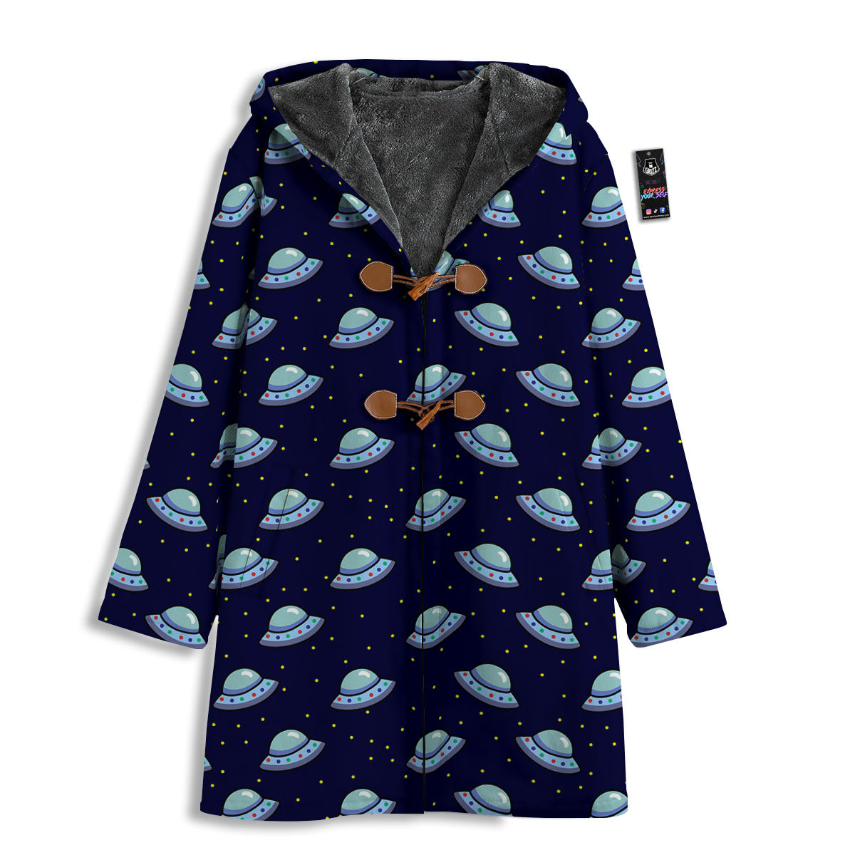 UFO Galaxy Print Pattern Men's Windbreaker Jacket-grizzshop