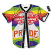 UFO LGBT Pride Rainbow Print Baseball Jersey-grizzshop