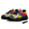 UFO LGBT Pride Rainbow Print Black Chunky Shoes-grizzshop