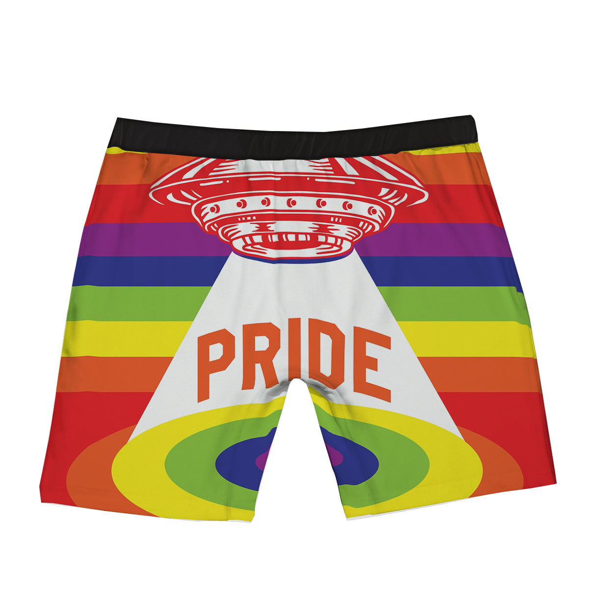 UFO LGBT Pride Rainbow Print Boxer Briefs-grizzshop