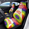 UFO LGBT Pride Rainbow Print Car Seat Covers-grizzshop