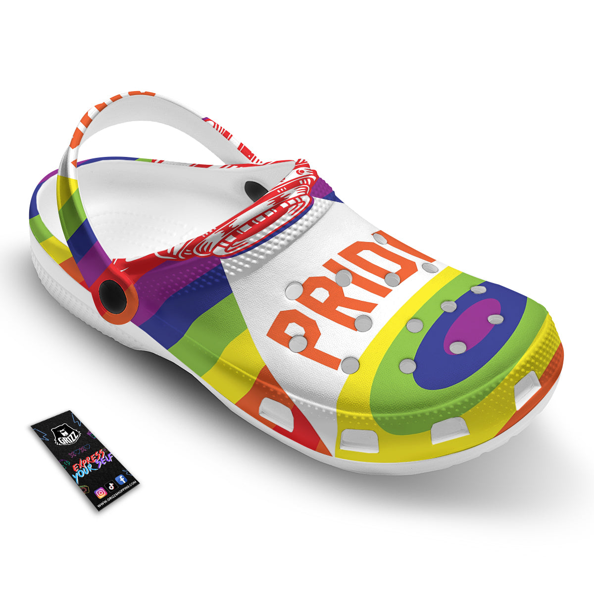 UFO LGBT Pride Rainbow Print Clog-grizzshop