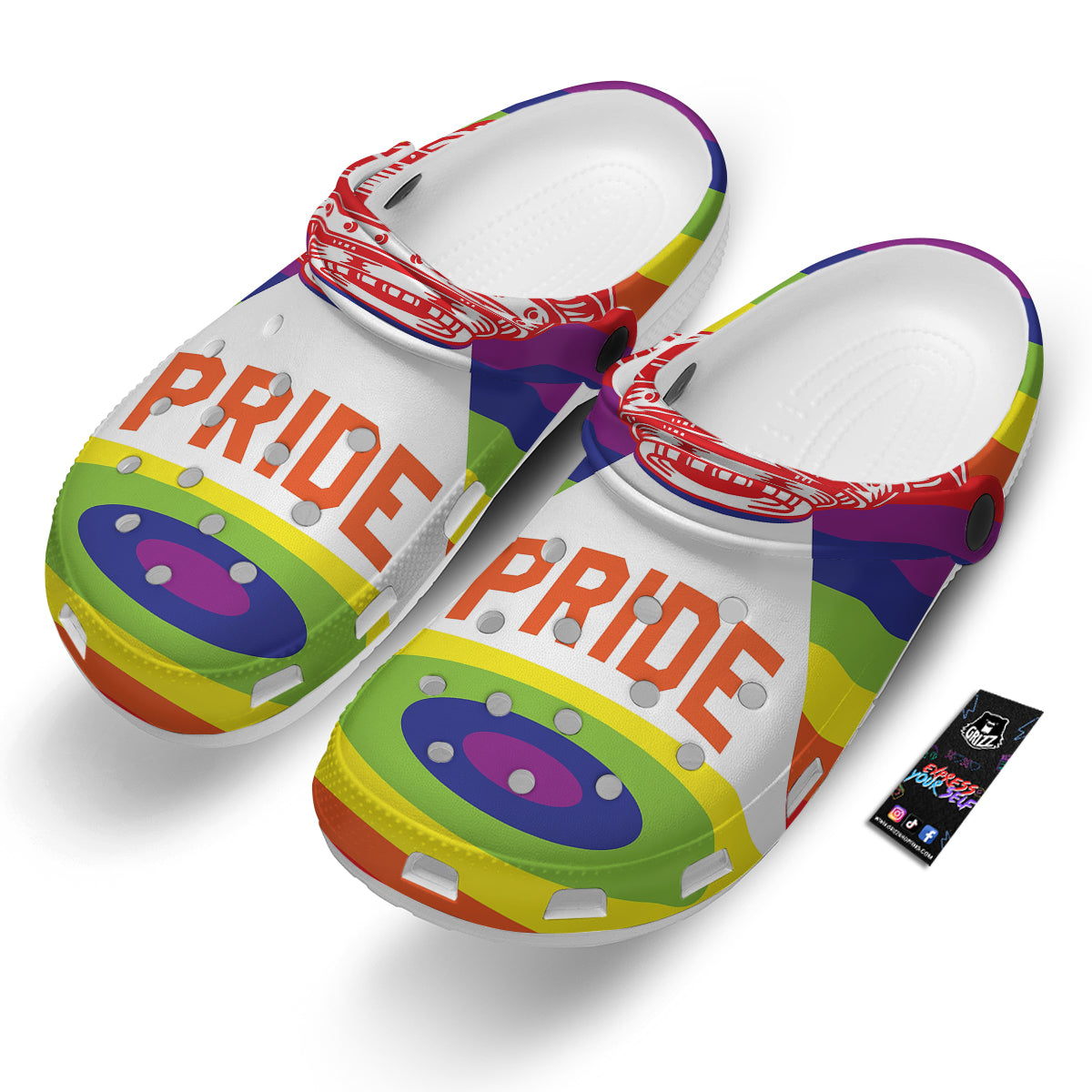 UFO LGBT Pride Rainbow Print Clog-grizzshop