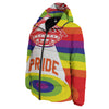 UFO LGBT Pride Rainbow Print Down Jacket-grizzshop