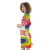 UFO LGBT Pride Rainbow Print Kimono-grizzshop