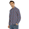 UFO LGBT Pride Rainbow Print Men's Dress Shirts-grizzshop