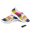 UFO LGBT Pride Rainbow Print Nurse Shoes-grizzshop