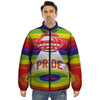 UFO LGBT Pride Rainbow Print Puffer Jacket-grizzshop