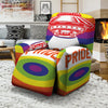 UFO LGBT Pride Rainbow Print Recliner Slipcover-grizzshop