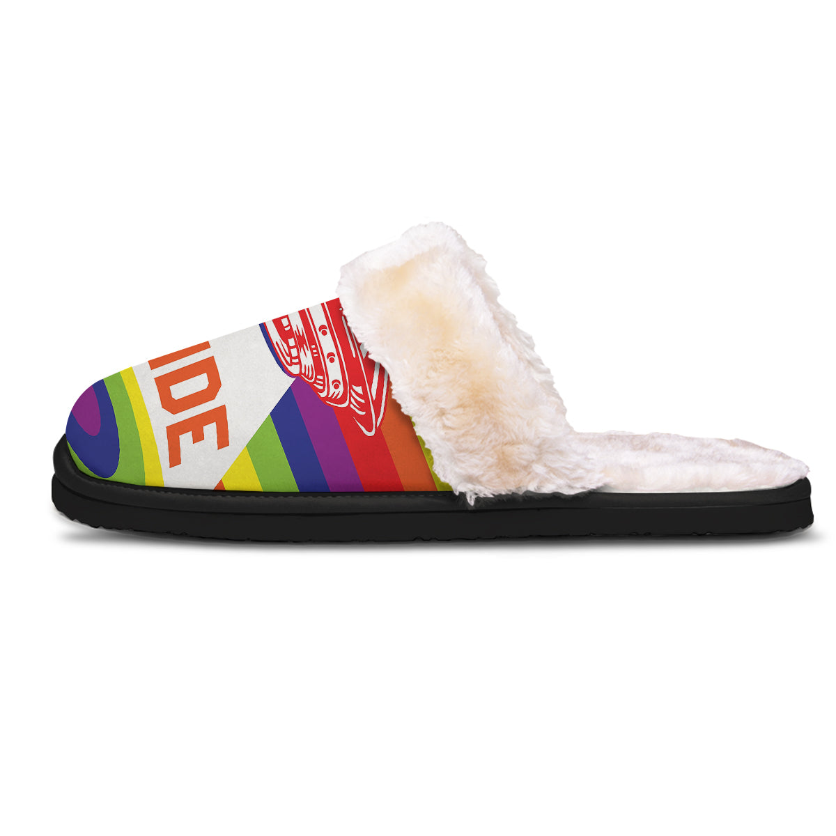 UFO LGBT Pride Rainbow Print Slippers-grizzshop