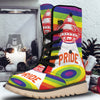 UFO LGBT Pride Rainbow Print Snow Boots-grizzshop