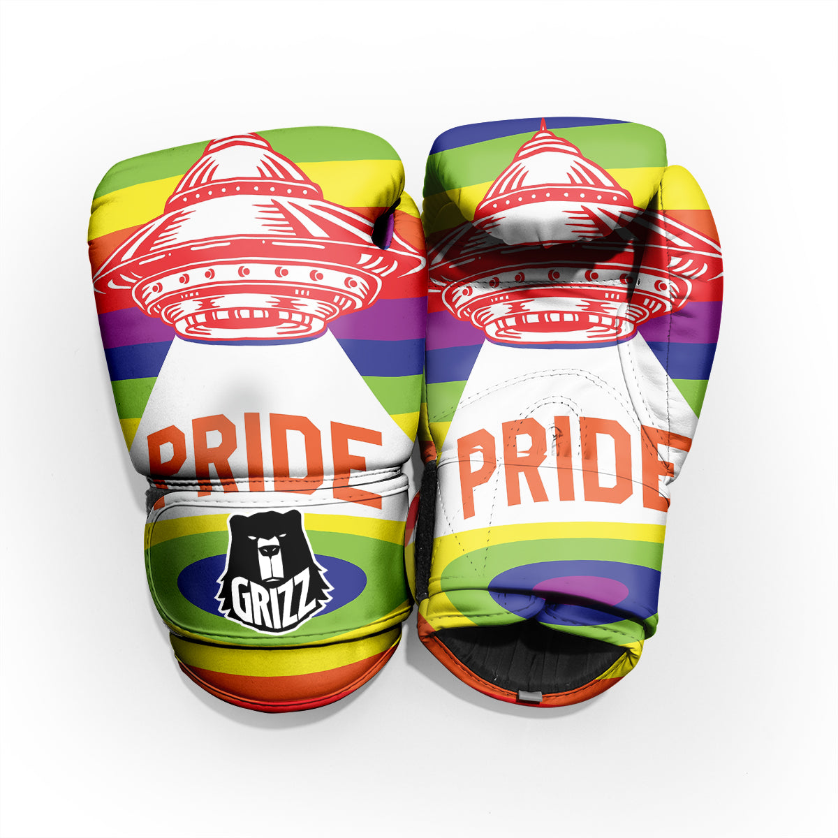 UFO LGBT Pride Rainbow Print Pro Boxing Glove