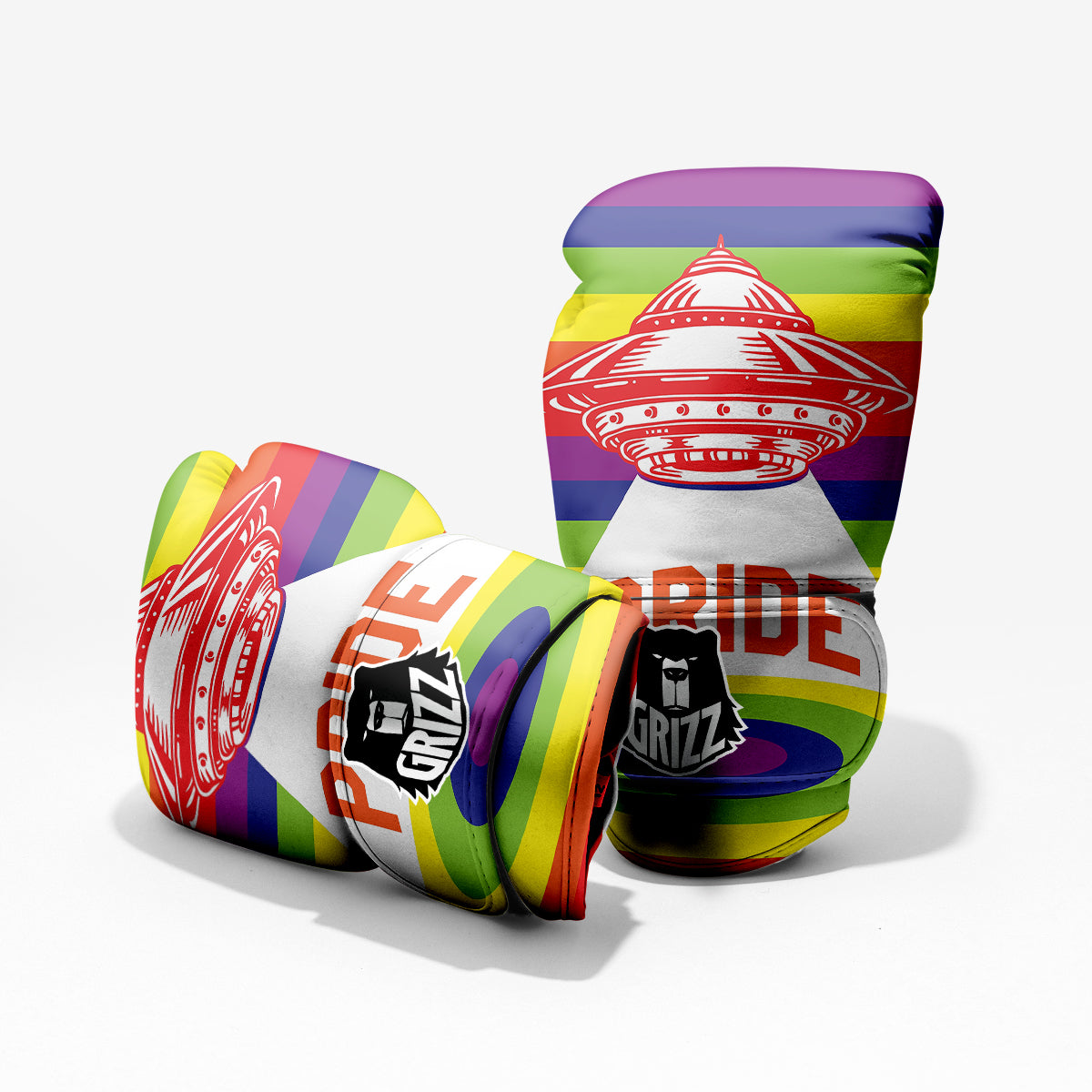 UFO LGBT Pride Rainbow Print Pro Boxing Glove
