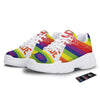 UFO LGBT Pride Rainbow Print White Chunky Shoes-grizzshop