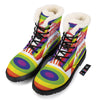 UFO LGBT Pride Rainbow Print Winter Boots-grizzshop