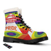 UFO LGBT Pride Rainbow Print Winter Boots-grizzshop