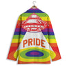 UFO LGBT Pride Rainbow Print Women's Blazer-grizzshop