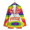 UFO LGBT Pride Rainbow Print Women's Blazer-grizzshop