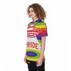 UFO LGBT Pride Rainbow Print Women's Golf Shirts-grizzshop