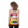 UFO LGBT Pride Rainbow Print Women's Racerback Tank Top-grizzshop