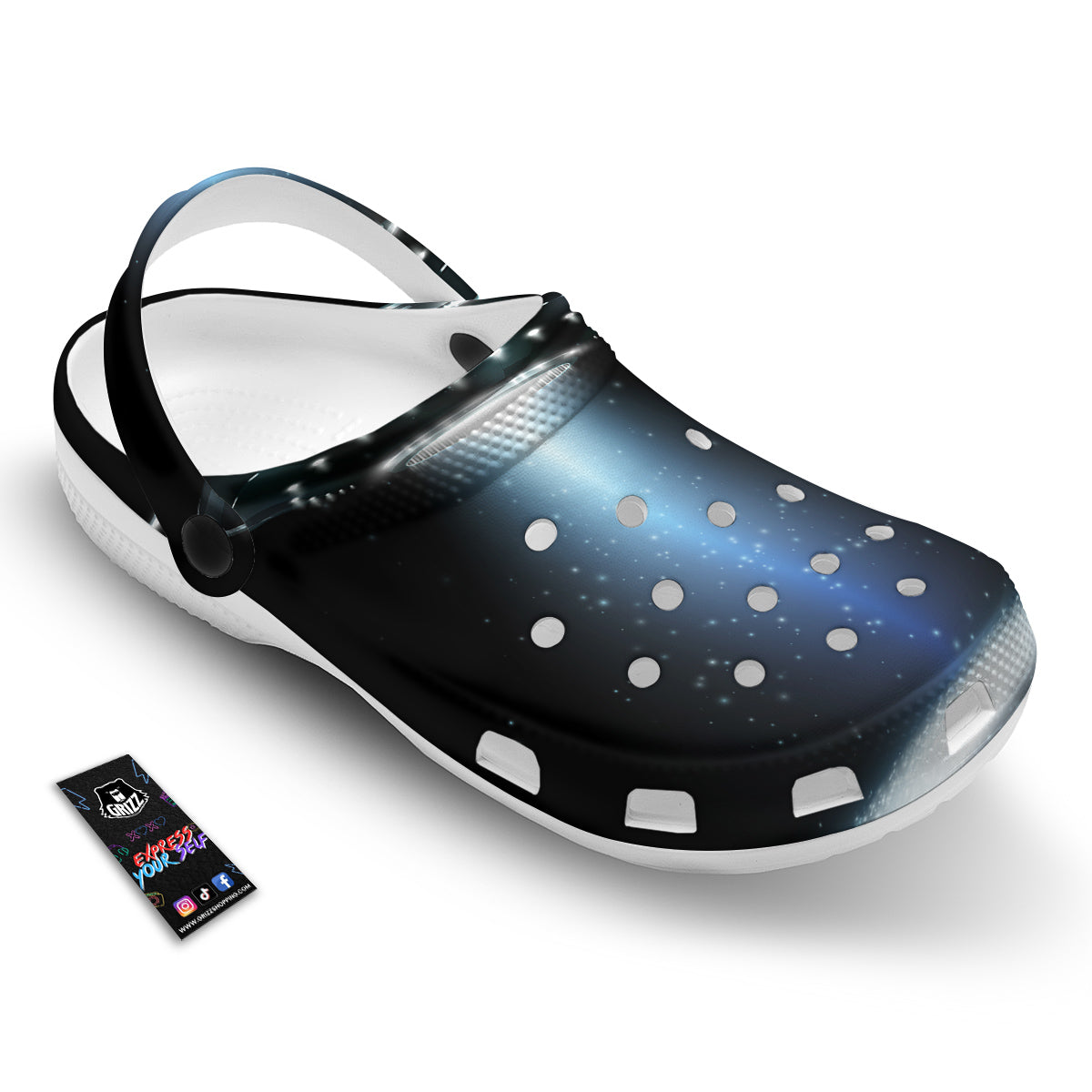 UFO Night Dark Print Clog-grizzshop