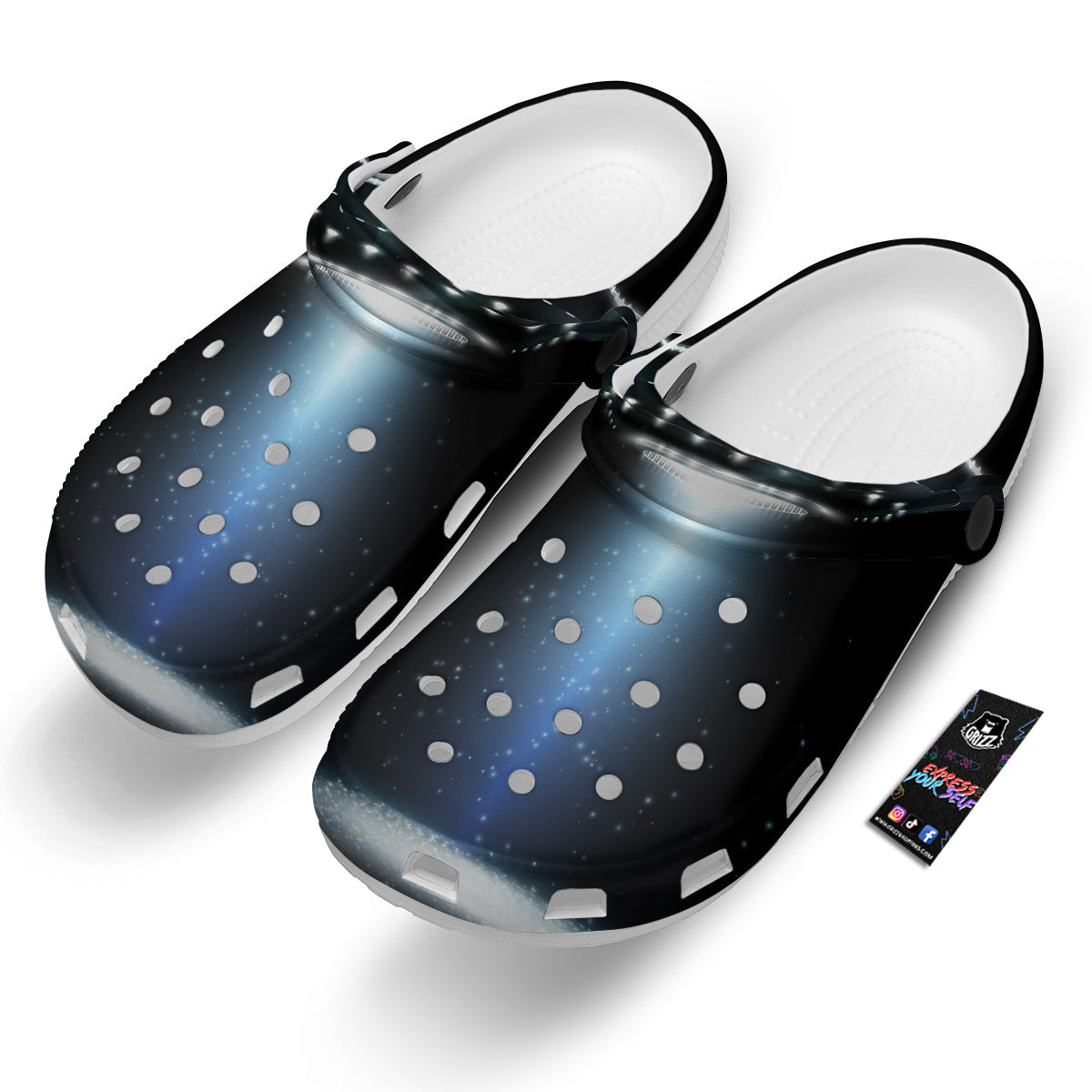 UFO Night Dark Print Clog-grizzshop