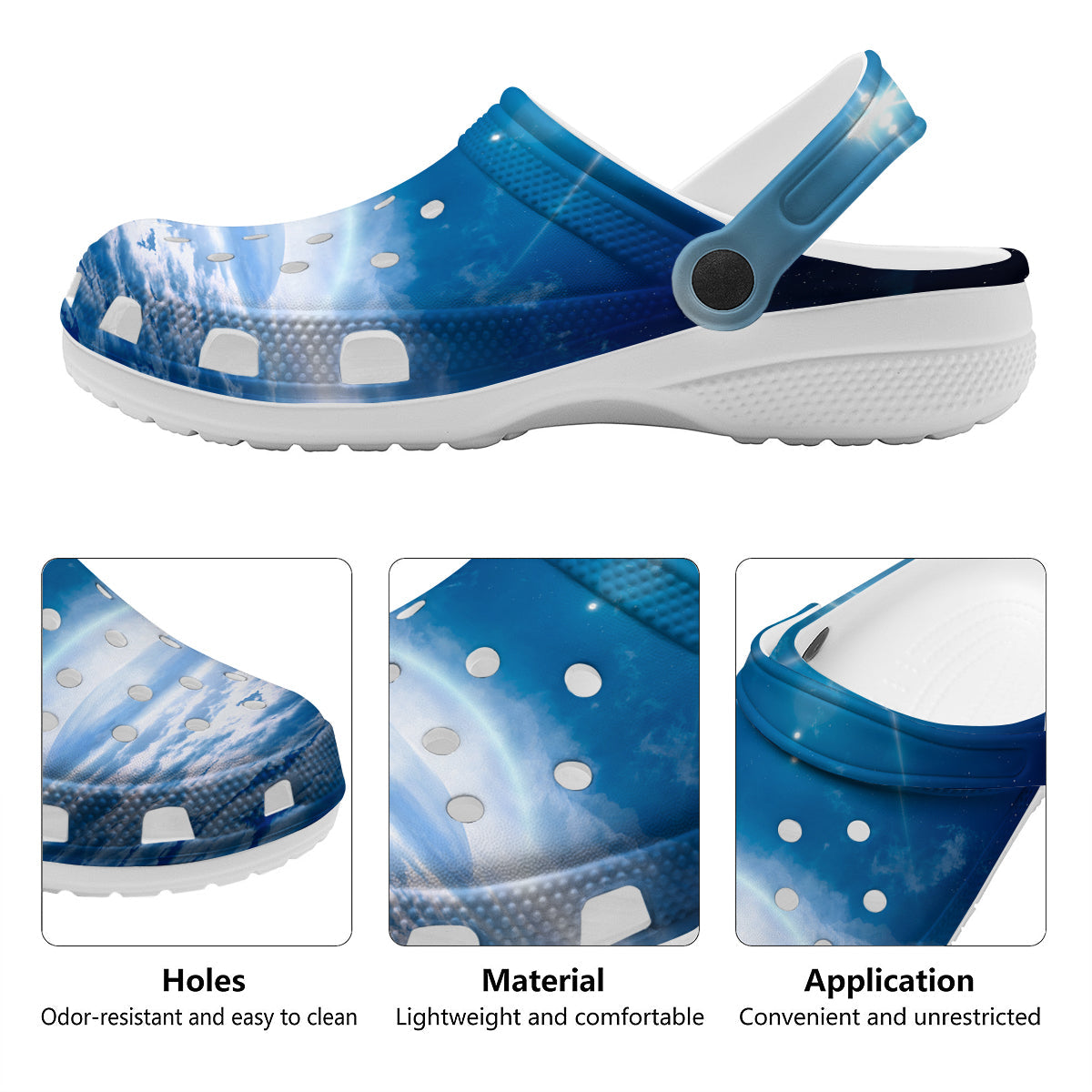 UFO On Planet Earth Print Clog-grizzshop