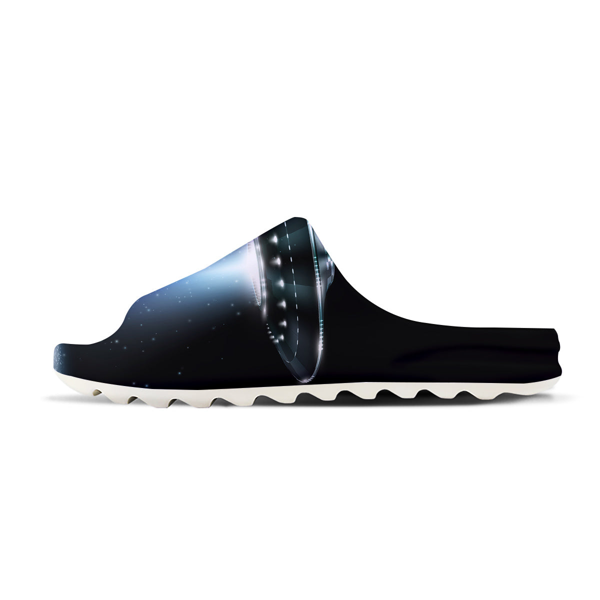 UFO Night Dark Print Sandals-grizzshop